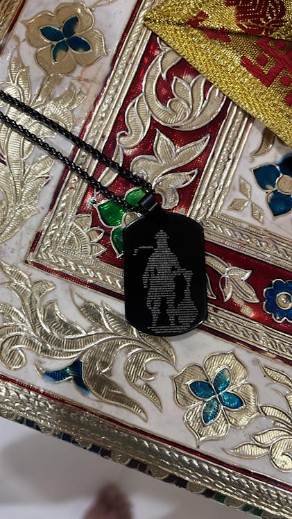 Shop Black, Silver, Gold Hanuman Chalisa Necklace Online Mesmerize