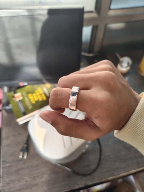 Pure 925 Silver Ring With Blue Topaz Gem Stone