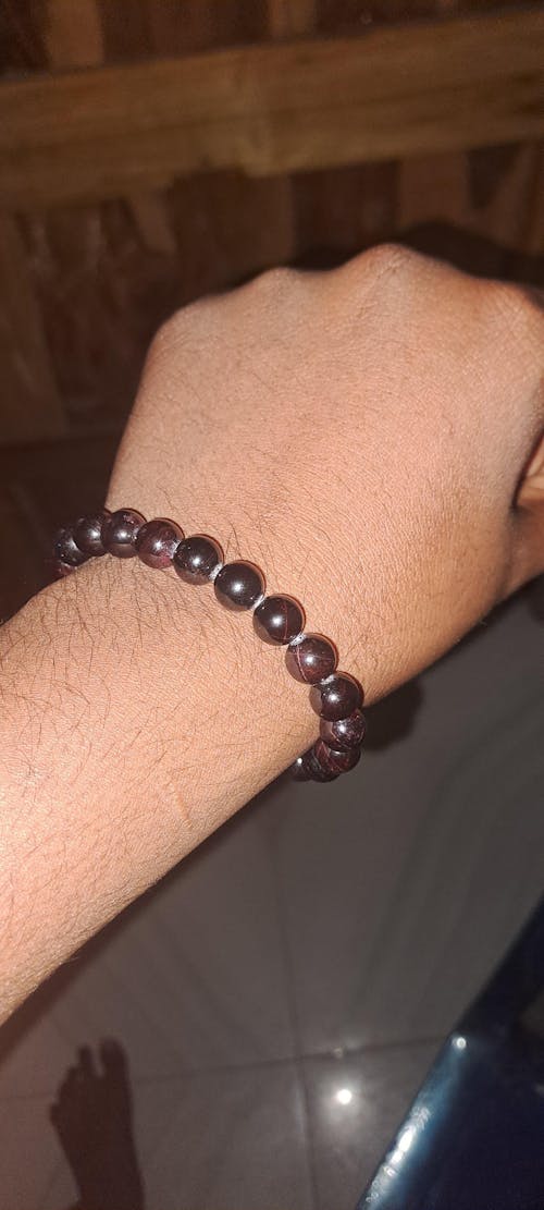 Energizing Garnet Natural Stone Bracelet