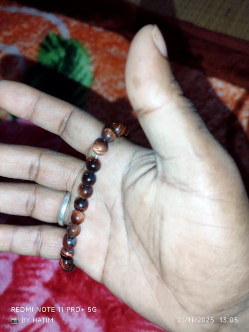 Fearless Red Tiger Eye Natural Stone Bracelet with MagSnap 2