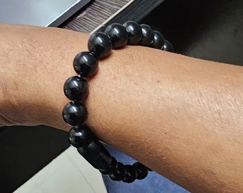 Grounding Black Obsidian Natural Stone Bracelet