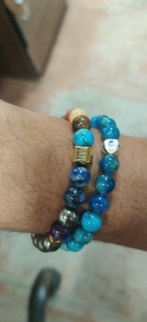 Personalised Money Magnet Pyrite 9 Chakra Natural Stone Bracelet With Magsnap2