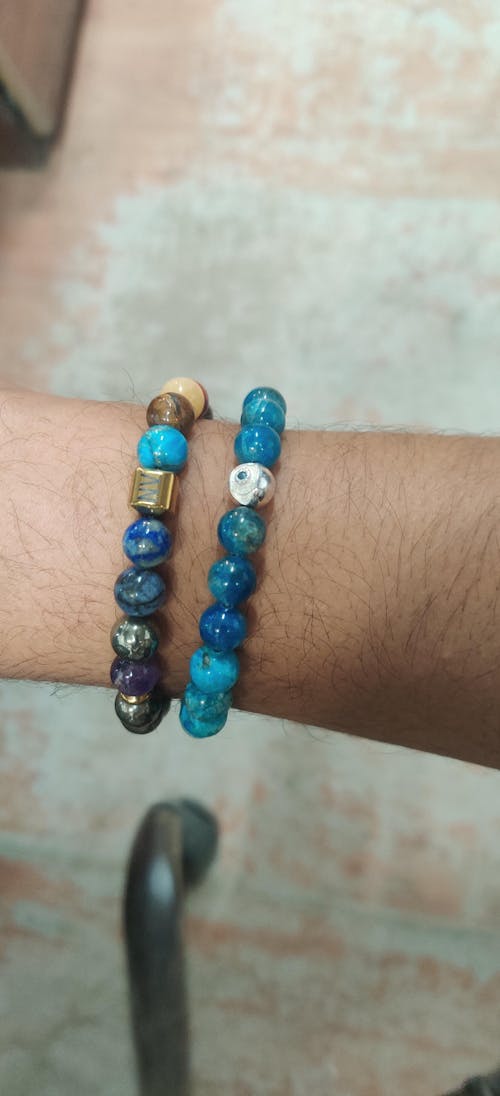 Pure 925 Silver Protective Evil Eye Natural Stone Bracelet with Magsnap2