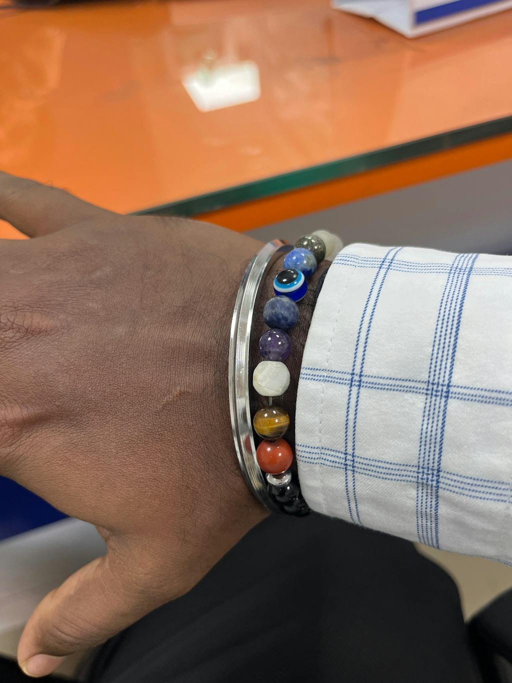 Super 11 Chakra Evil Eye Natural Stone Bracelet