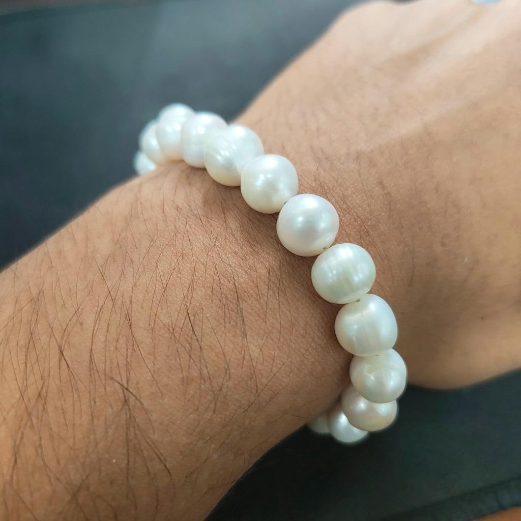 Divine Grace Pearl Natural Stone Bracelet with Magsnap 3