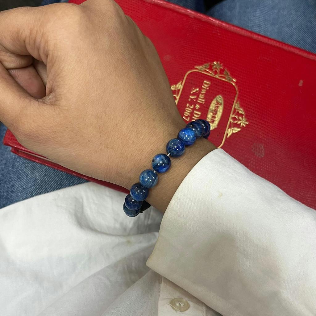Clarity Blue Kyanite Natural Stone Bracelet With MagSnap 3