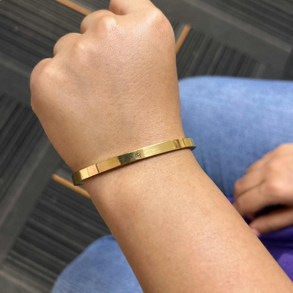 Ik Onkar Gloss Cuff Adjustable Bracelet