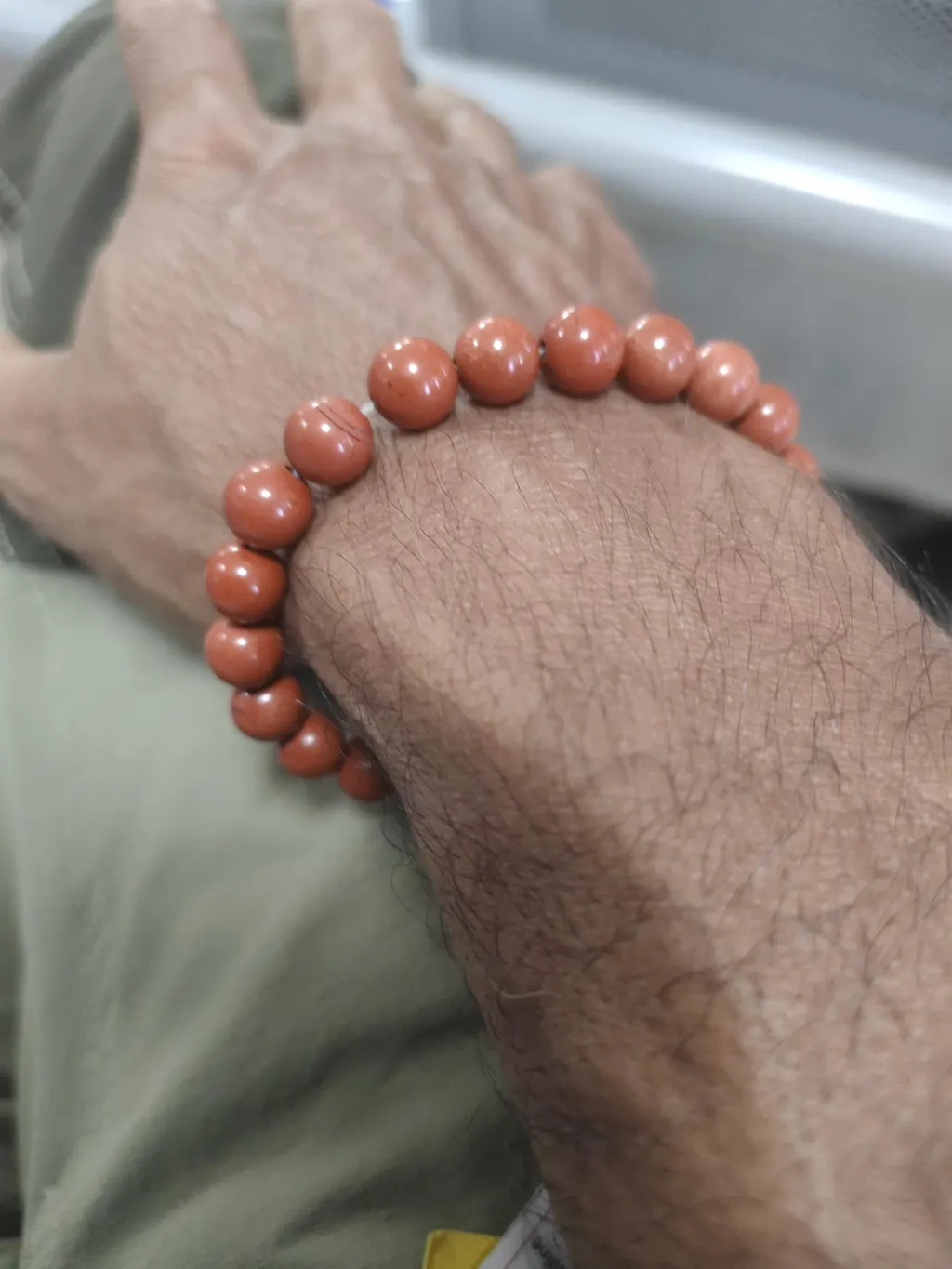 Inner Strength Red Jasper Natural Stone Bracelet