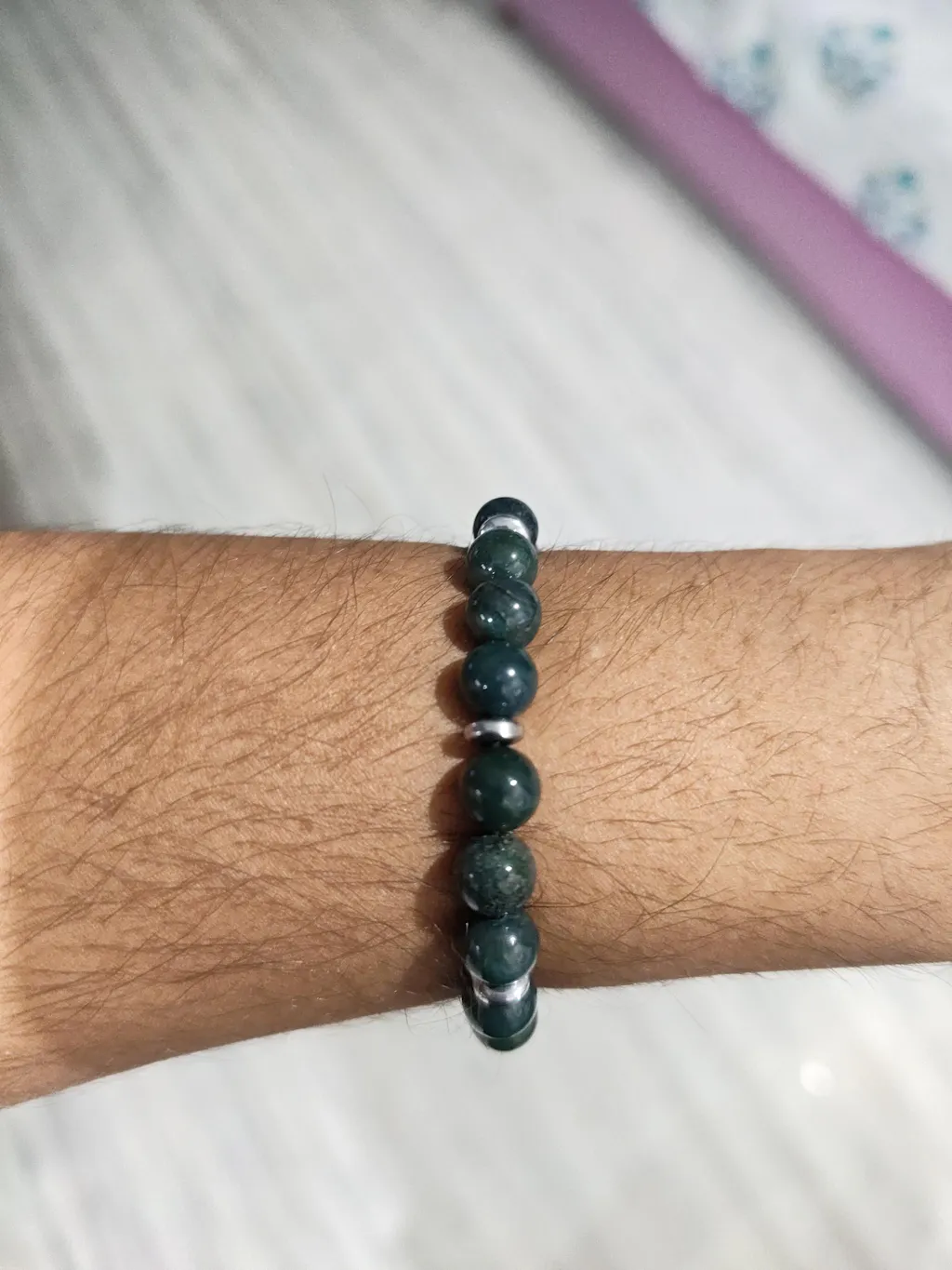 Soulful Moss Agate Natural Stone Bracelet