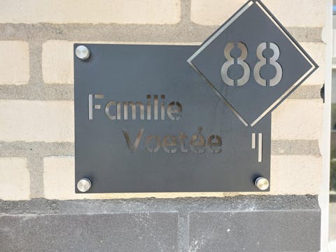 Naambordje voordeur (25x20cm)