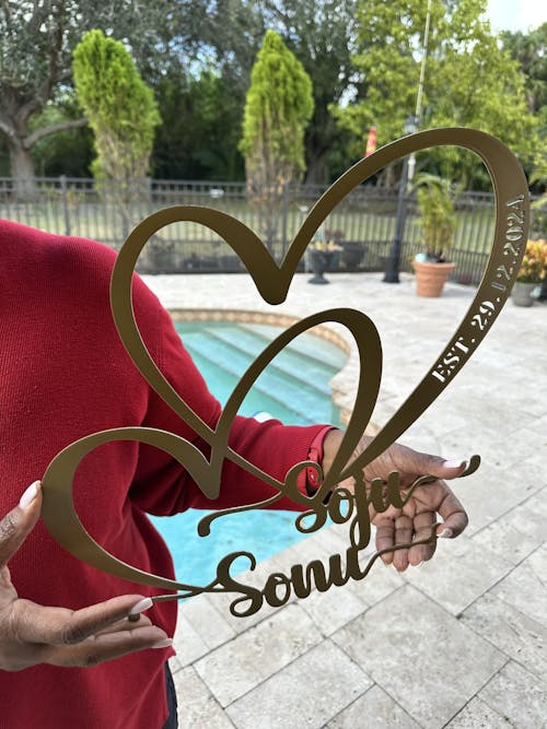 Custom Steel Wall Decor - Wedding - Sonu Soju