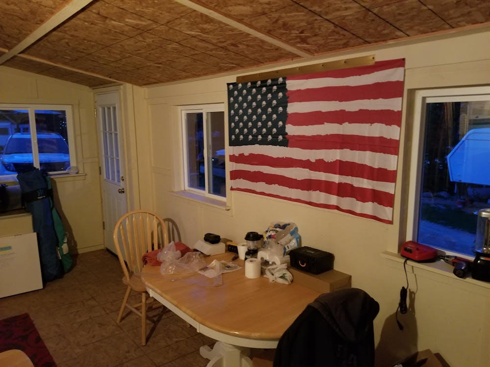 AMERICAN MULISHA GARAGE FLAG