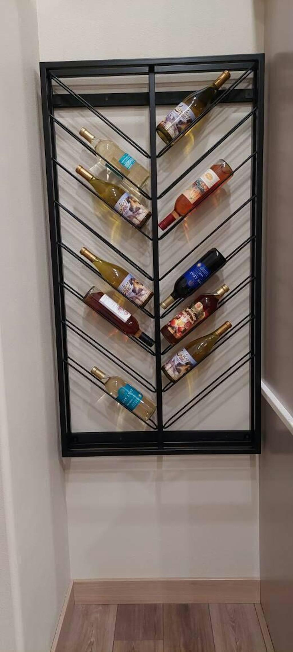 Wine Rack, Wine Rack Wall Mounted, Steel Wine Rack, Industrial Wine