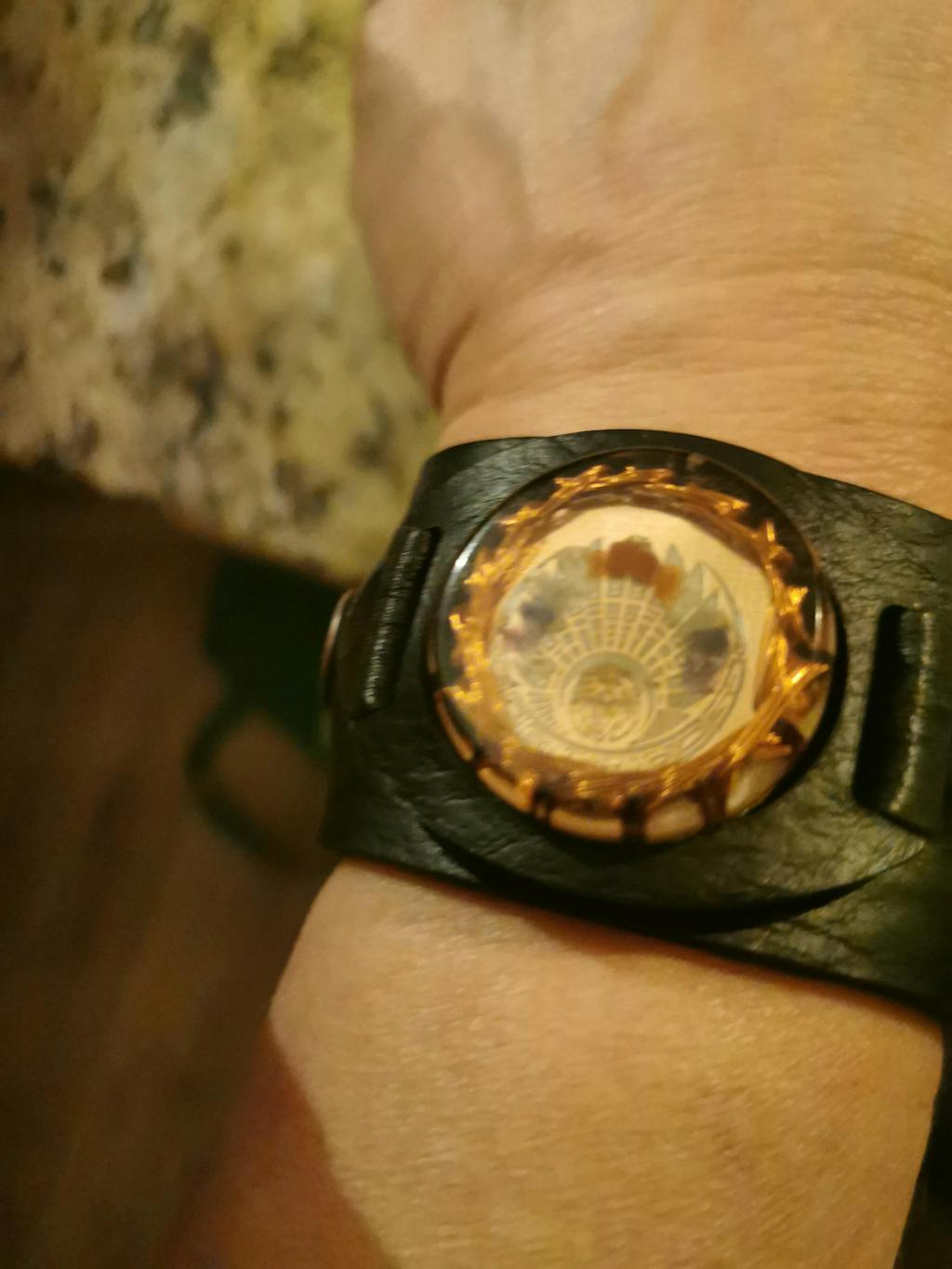 Bracelet with Quetzalcoatl Crop Circle 7 Chakra Aligner Quantic Resonator