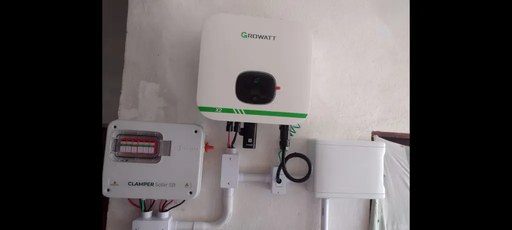 Kit Energia Solar Ongrid 800kWh Mês 6,20kWp 10 Painel Bifacial Sunova 620W Inversor Growatt 6kW X2 220V 2MPPT