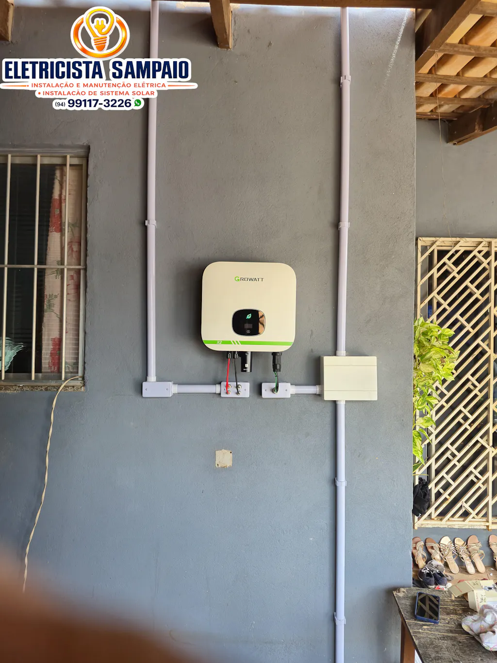 Kit Energia Solar Ongrid 800kWh Mês 6,20kWp 10 Painel Bifacial Sunova 620W Inversor Growatt 6kW X2 220V 2MPPT