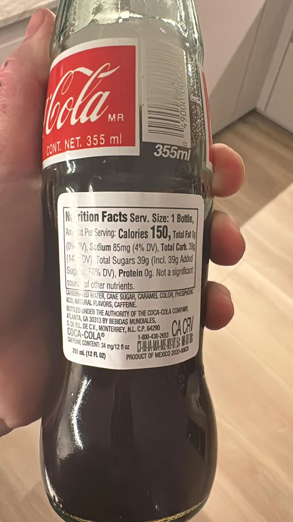 Mexikanische Coca Cola In Deutschland Kaufen Coca-Cola original rot mexikanisch mit Rohrzucker Glasflasche 355ml