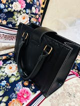 Urban Croc texture Black Bag