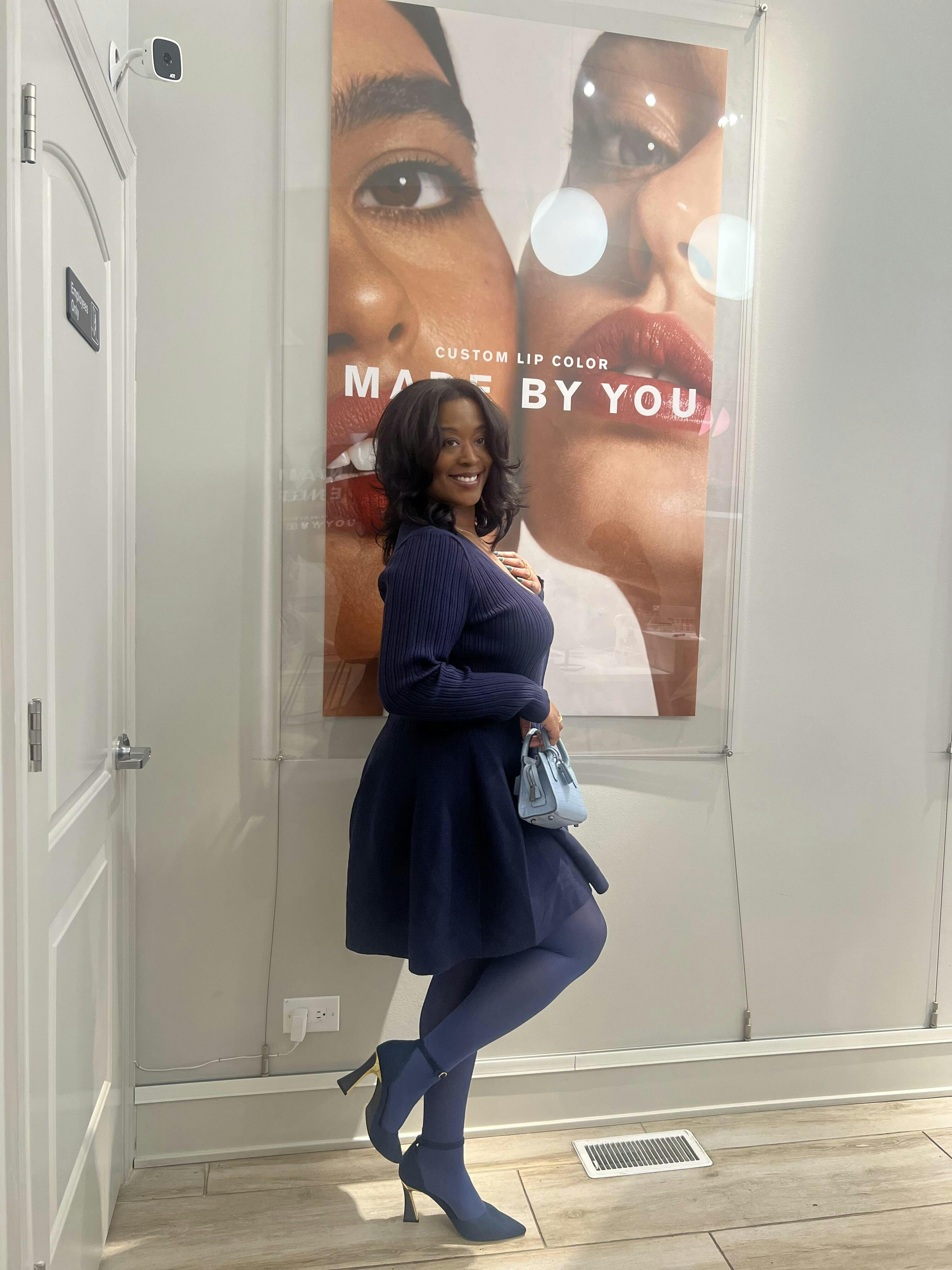 【美品】FETICO PUFF SLEEVE KNIT DRESS ZESICA Women's 2026 Square Neck Ribbed Knit Dress Puff Long Sleeve