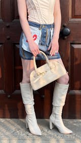 Reversible Denim Pocket Mini Skirt