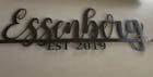 Fancy Split Letter Monogram Metal Wall Art