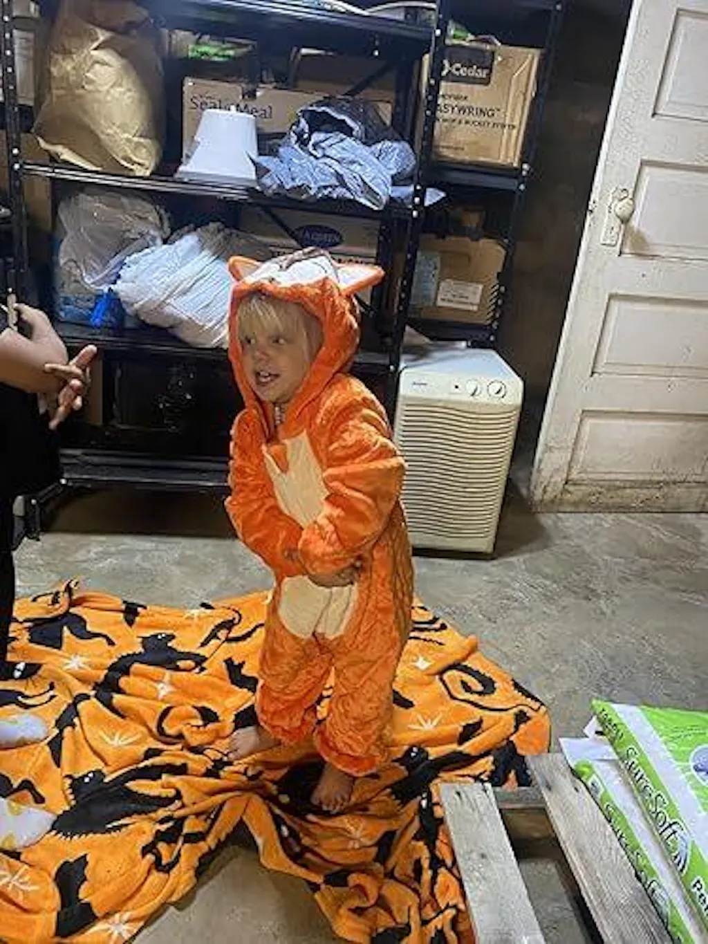 MICHLEY Baby Fox Costume Romper – Soft Flannel Hooded Animal Jumpsuit