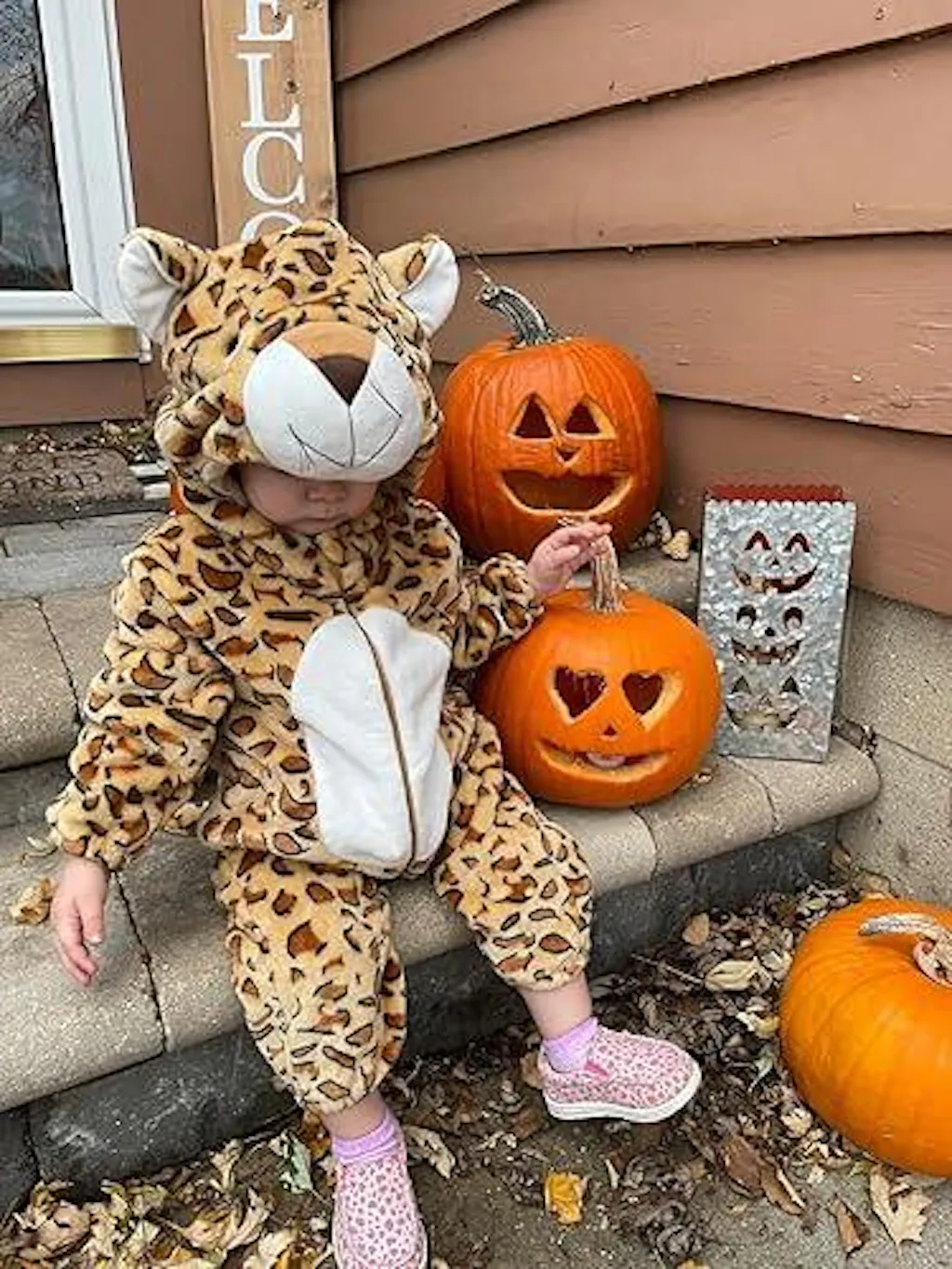 MICHLEY Baby Leopard Costume | Exotic Animal Romper & Chic Onesie