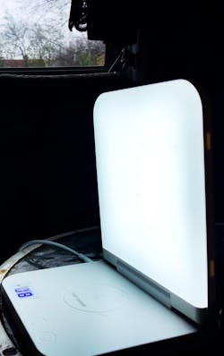 White Light Therapy Lamp with Wireless Charging: Combat SAD and Jet Lag, Boost Mood and Focus