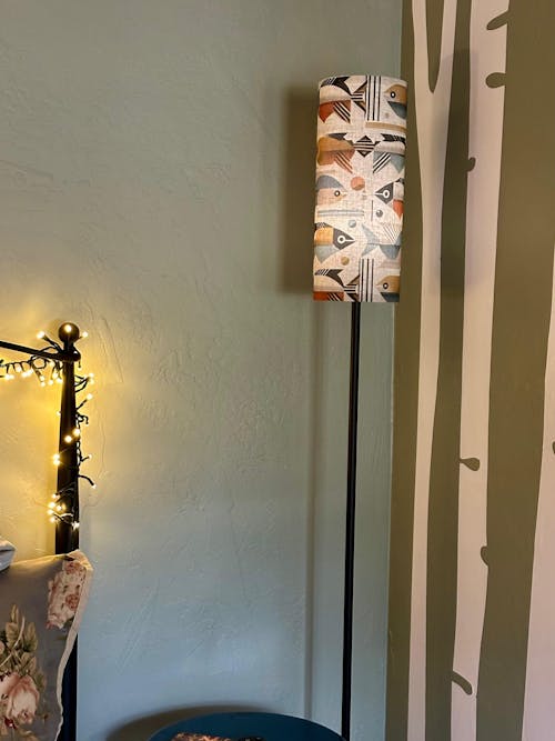 Atomic Fish Bauhaus Designed Mid Century Modern Slim Floor Lamp