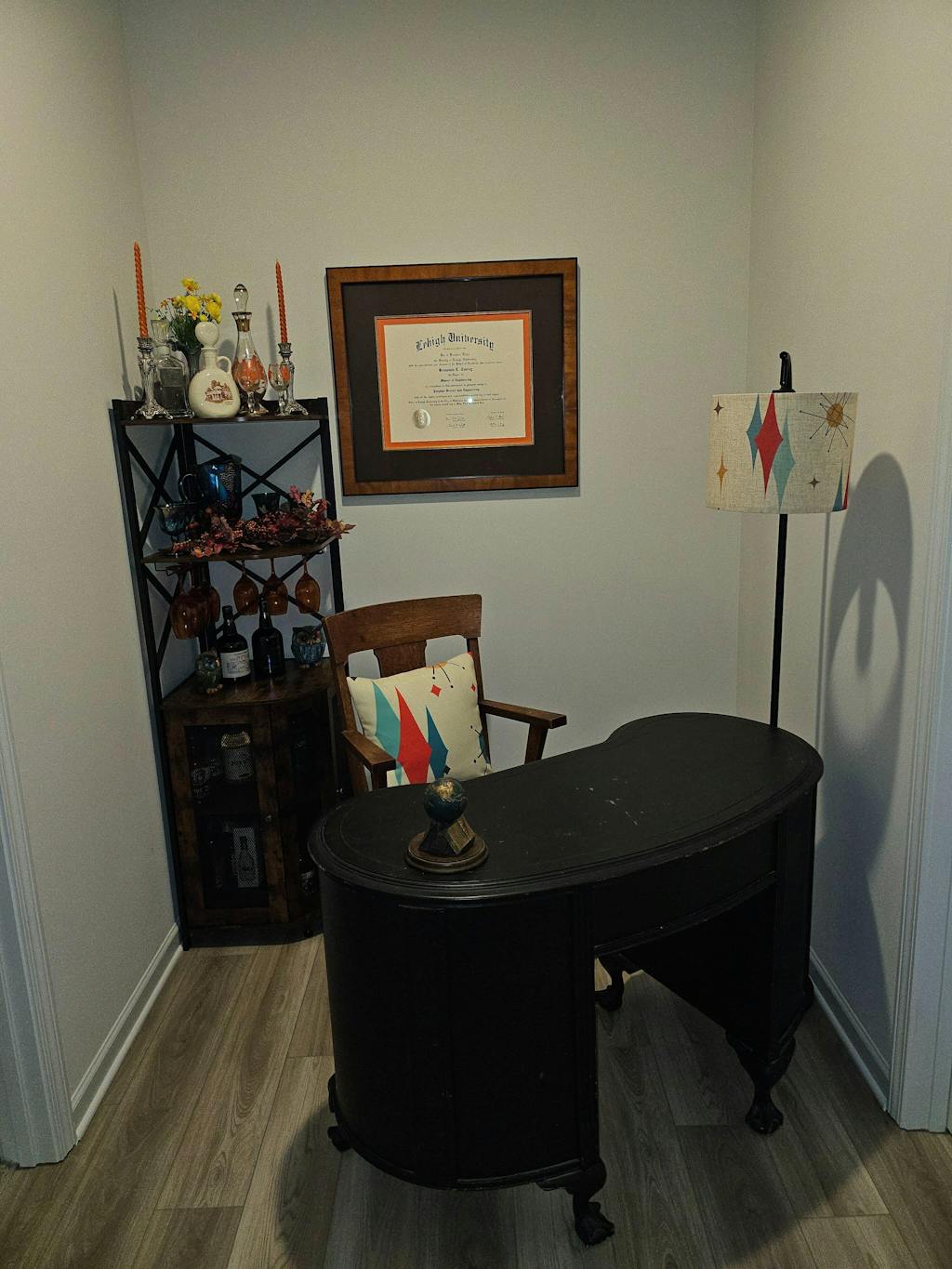 Mid Century Modern Franciscan Starburst Arc Floor Lamp