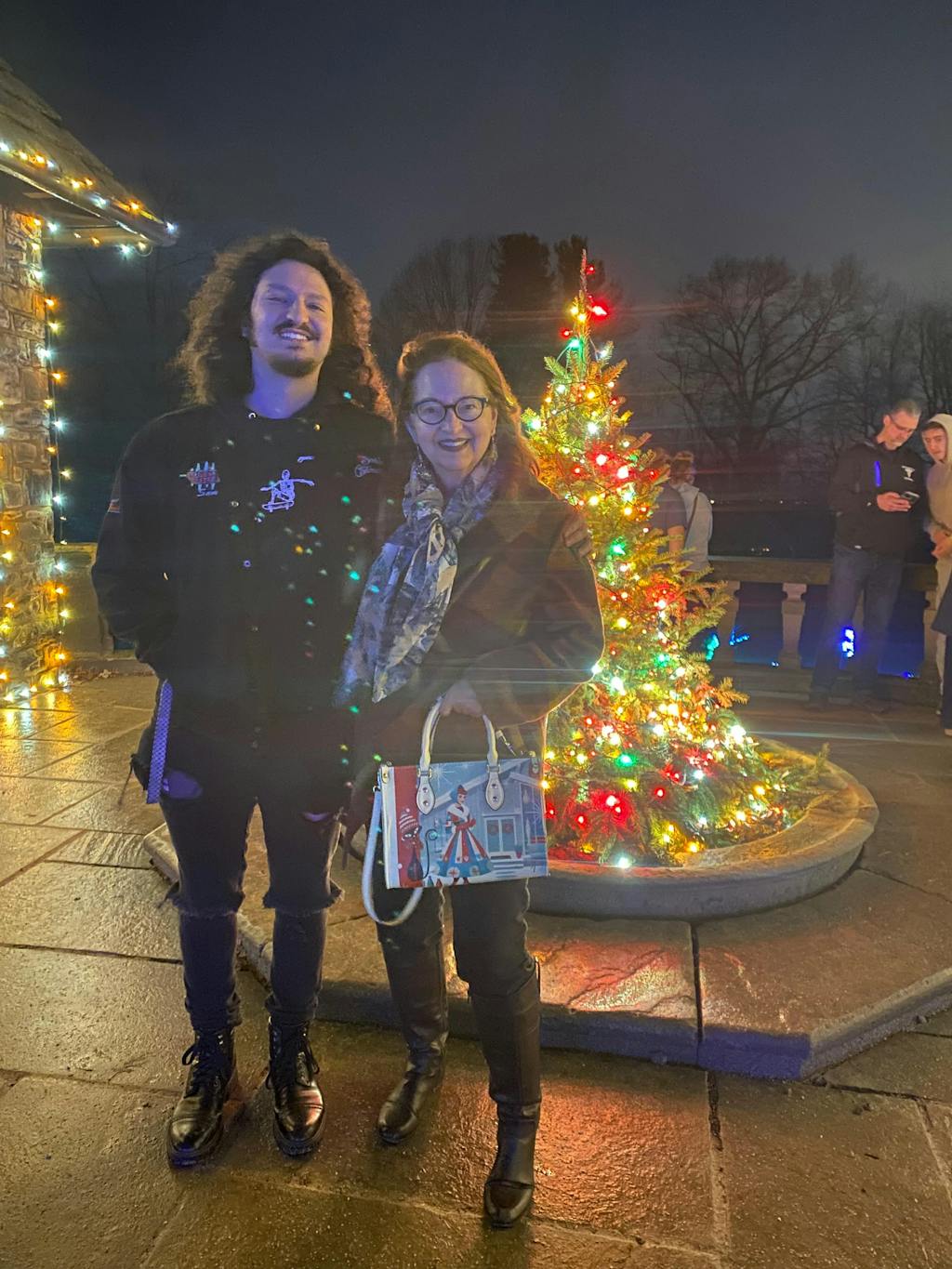 Atomic Cat, Mod Gal Winter Seasonal Handbag, Shoulder Bag Hip Trendy Apparel For The Season