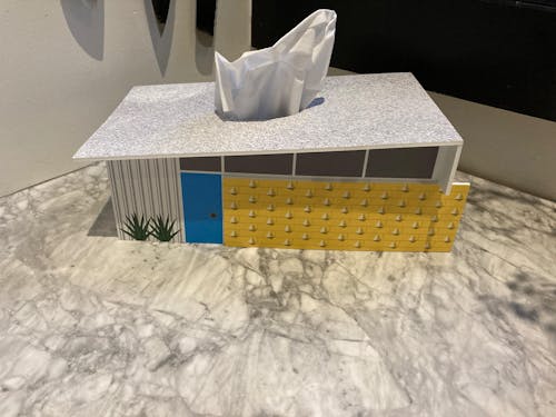 Midcentury Tissue Box Cover - Wedge House