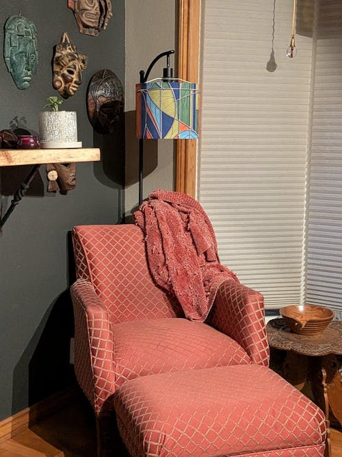 Mid Century Modern Arc Floor Lamp, Green Blue,Orange Purple Faux Glass Designed