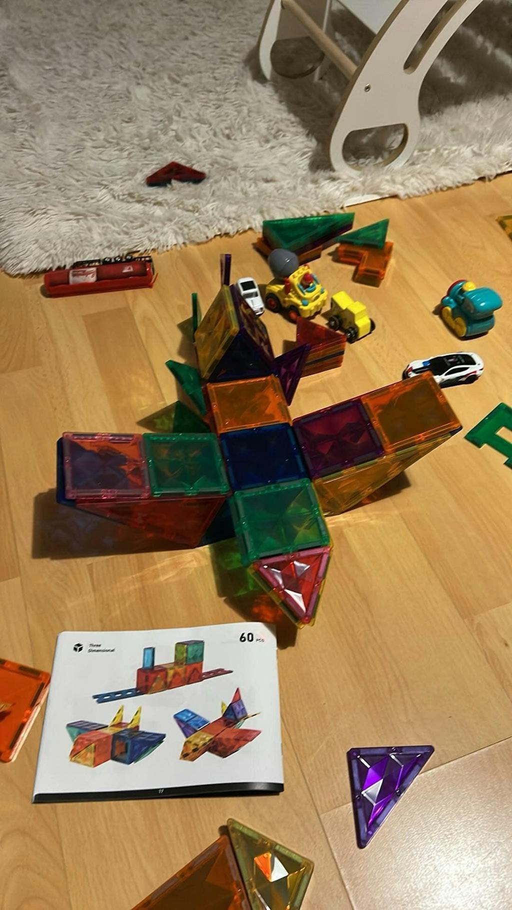 Colorful Magnetic Tiles 100P