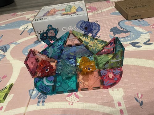 Colorful Magnetic Tiles: Wonderful Forest 40P