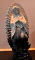 Blackened Virgin Mary Art Sculpture Decor