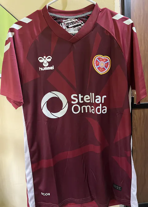 Jersey 2025/26 Hearts Local Manga corta Versión Fan