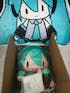 50cm Turquoise Hatsune Miku Sitting Doll Plush