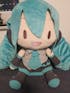 50cm Turquoise Hatsune Miku Sitting Doll Plush