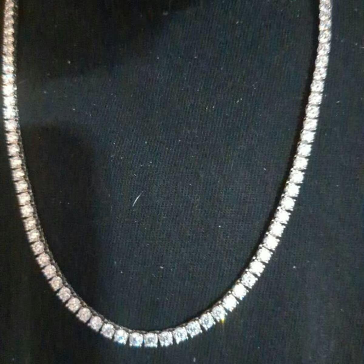 VVS D Color Moissanite Tennis Chain S925 Necklace - Miles