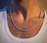 Collier Homme "Torsade Brute"