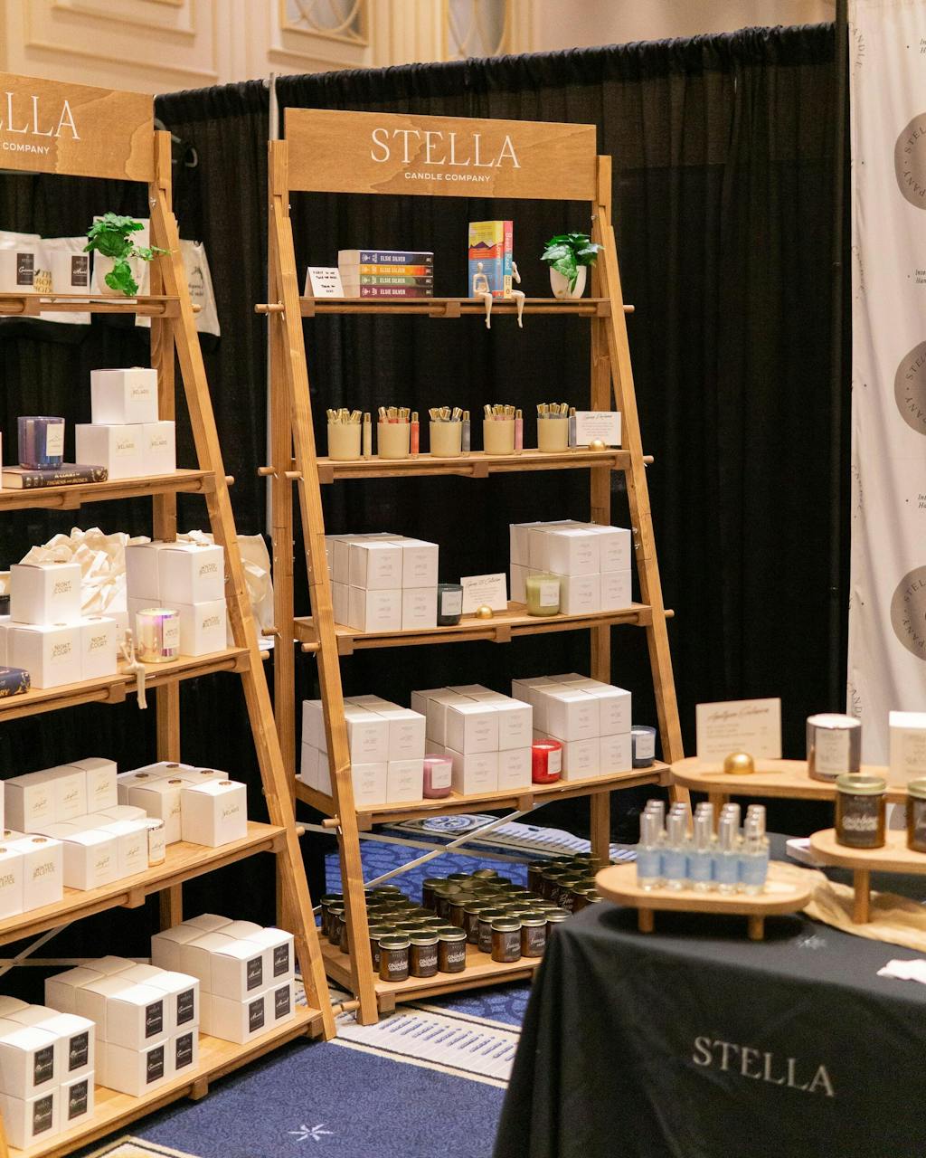 Portable Shelving With Vertical Back VS-05-CF | coffee color