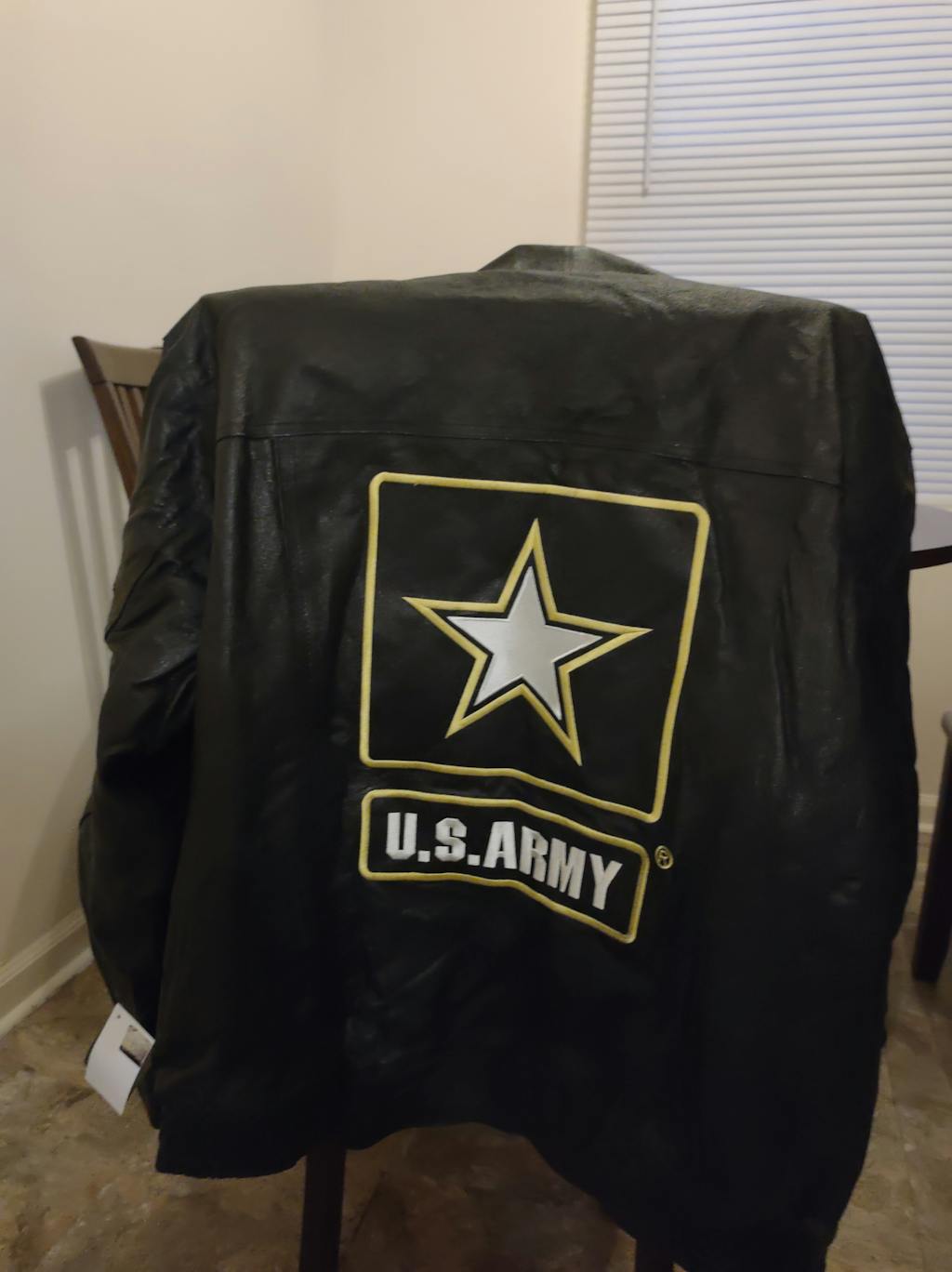 U.S. ARMY Genuine Leather Jacket Military Republic