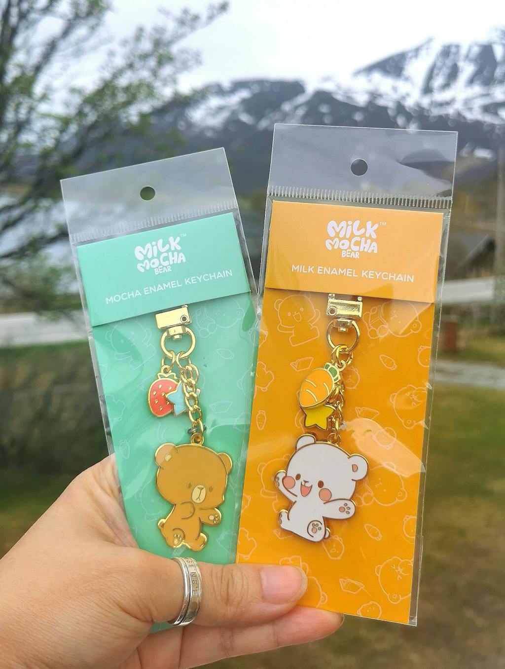 Enamel Keychain - Milk – Milkmochabear