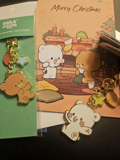 KaisinDesign Milk & Mocha Bear Keychain