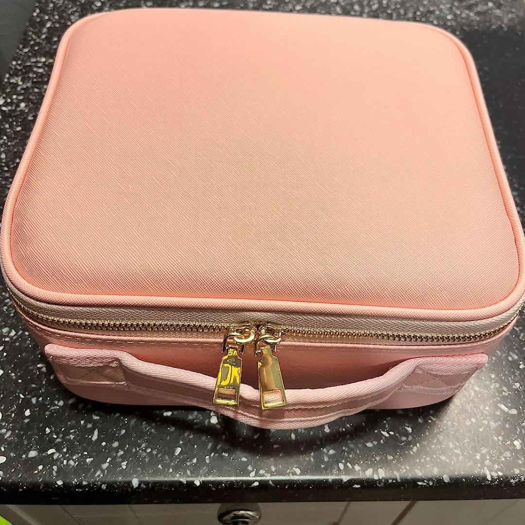 makeup bag with zipper compartments