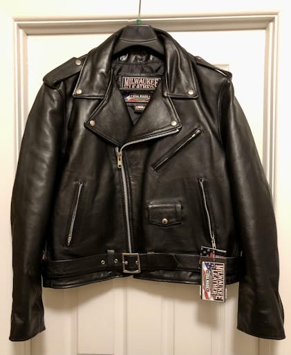 Milwaukee Leather USA MADE MLJKM5006 Men's Black Rumble Premium