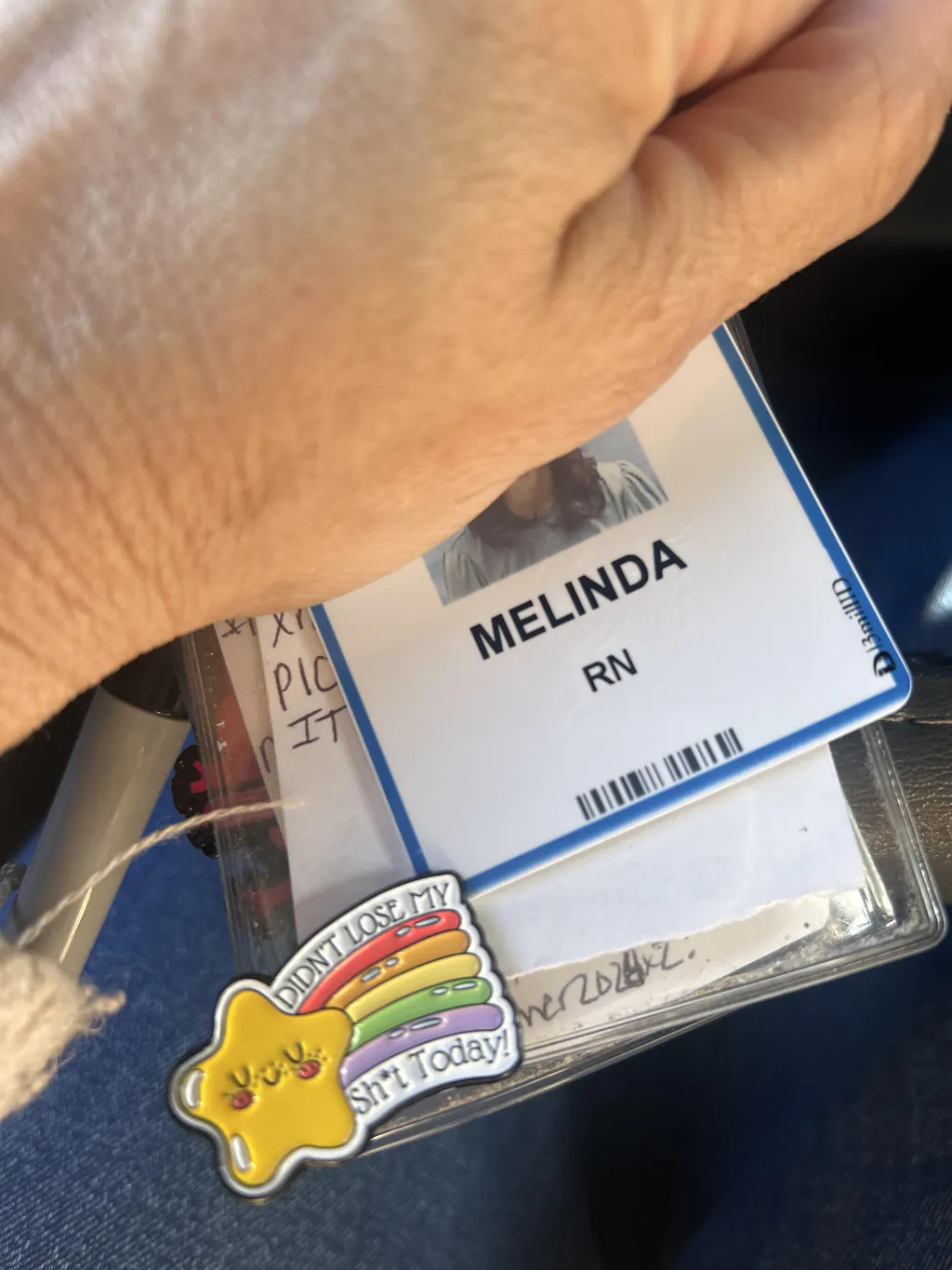 "Didn't Lose My Sh*t Today" Pin - Funny Sensory Regulation & Mental Health Badge