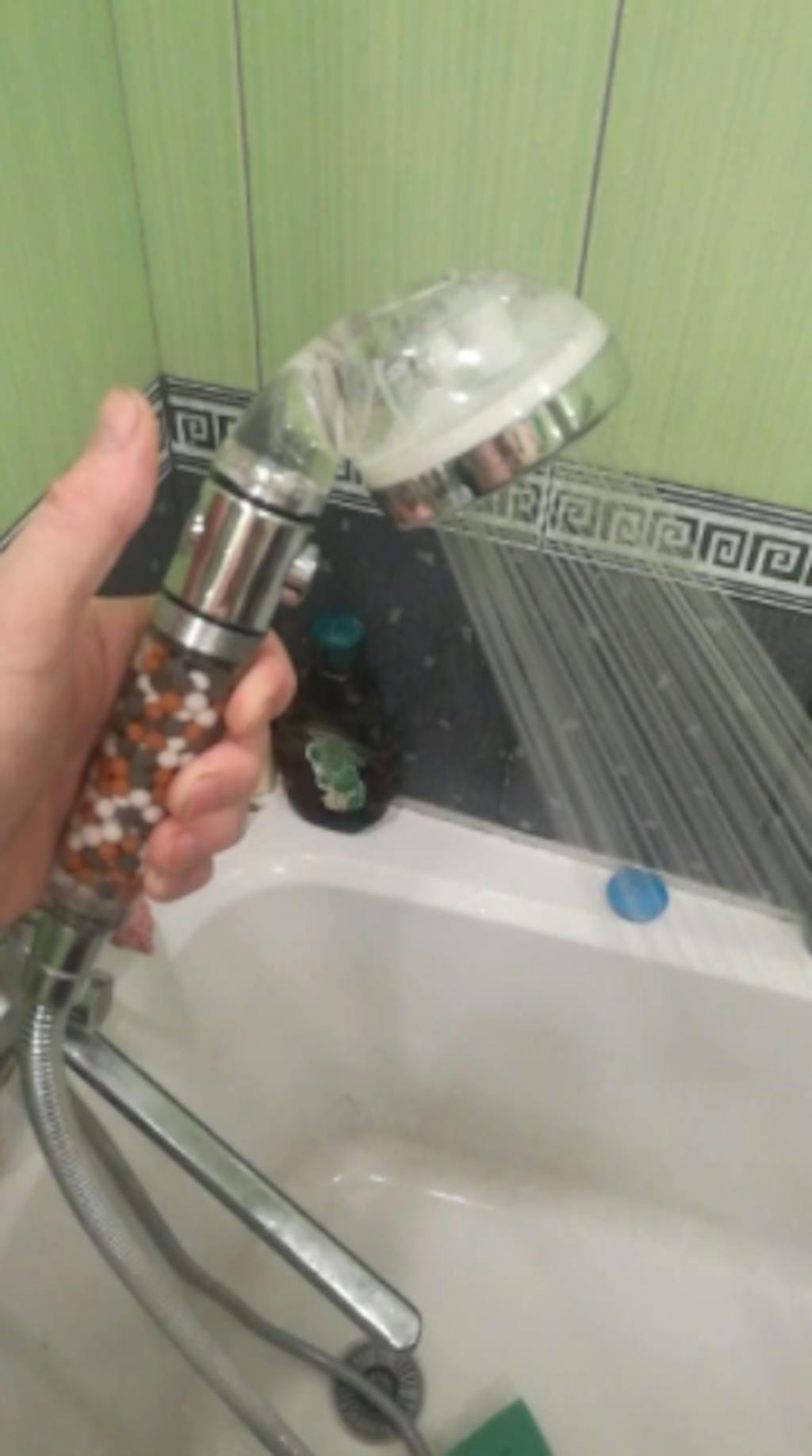 MineralStream™ Ionic Shower Head 2.0 Mineral Stones Shower for Hard