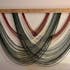 Green Arc Fiber Wall Art Macrame for Modern and Neutral Wall Decor V16